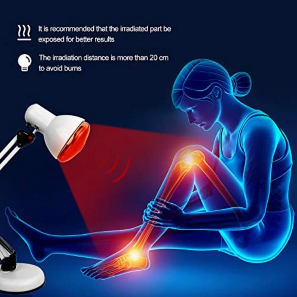 Infrarot-Heizlampe mit Ständer für Rotlichttherapie