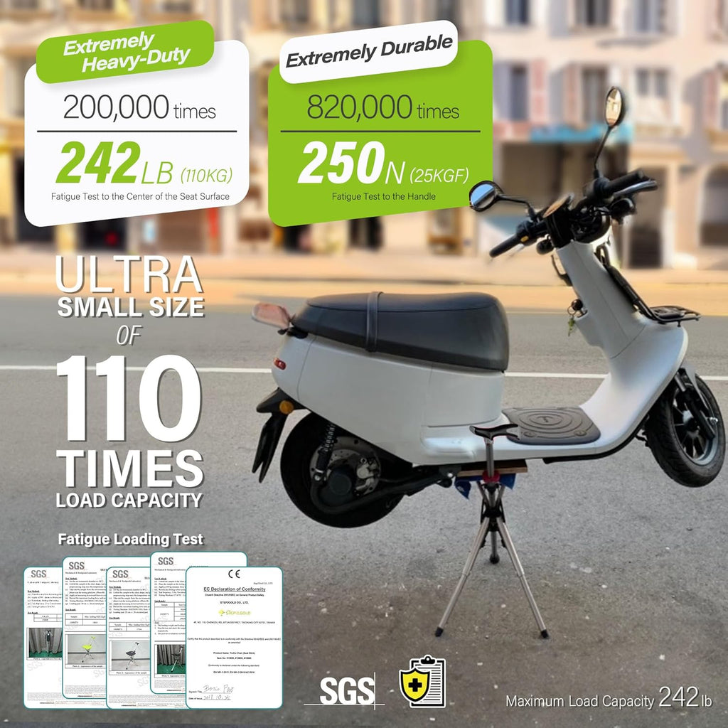 Bâton de randonnée TerraStride avec siège intégré pour un confort en déplacement
