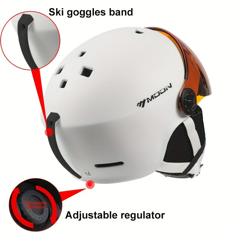 Kask narciarski SummitGuard z odpinanymi elementami, bezpieczny i wygodny do użytku na zewnątrz