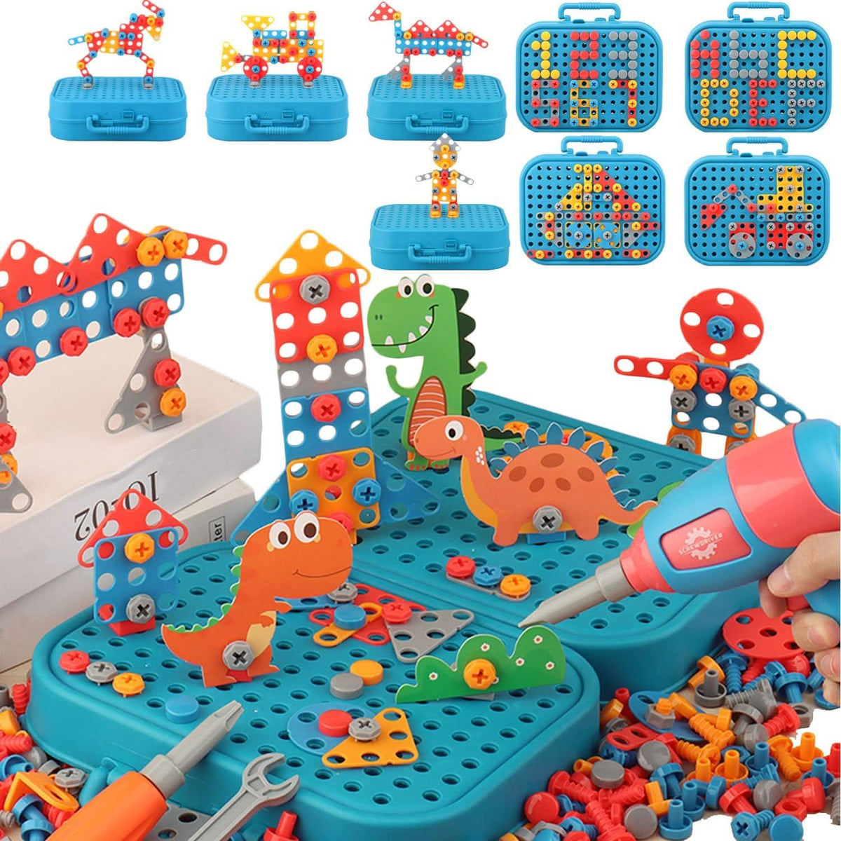 NovaBuild ToolPlay Set For Toddlers Hands On Creativity And Learning 211 Pieces