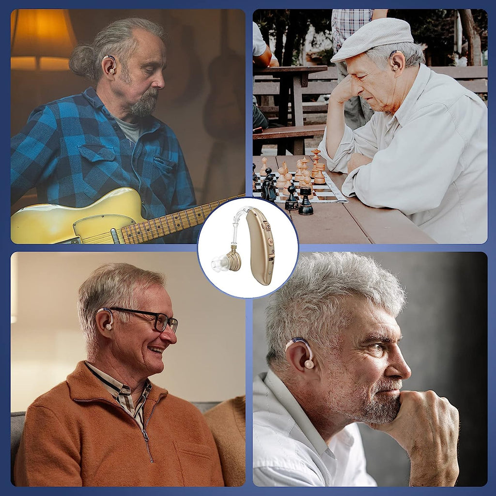 Újratölthető digitális fülbe helyezhető hallókészülék zajcsökkentéssel