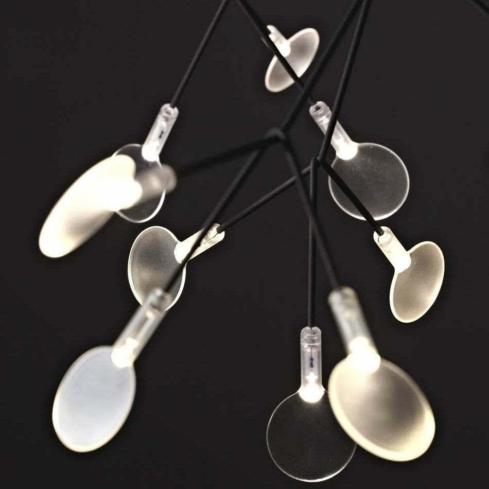 Lustra lang lineær LED-pendellampe - kunstnerisk grendesign, moderne belysning