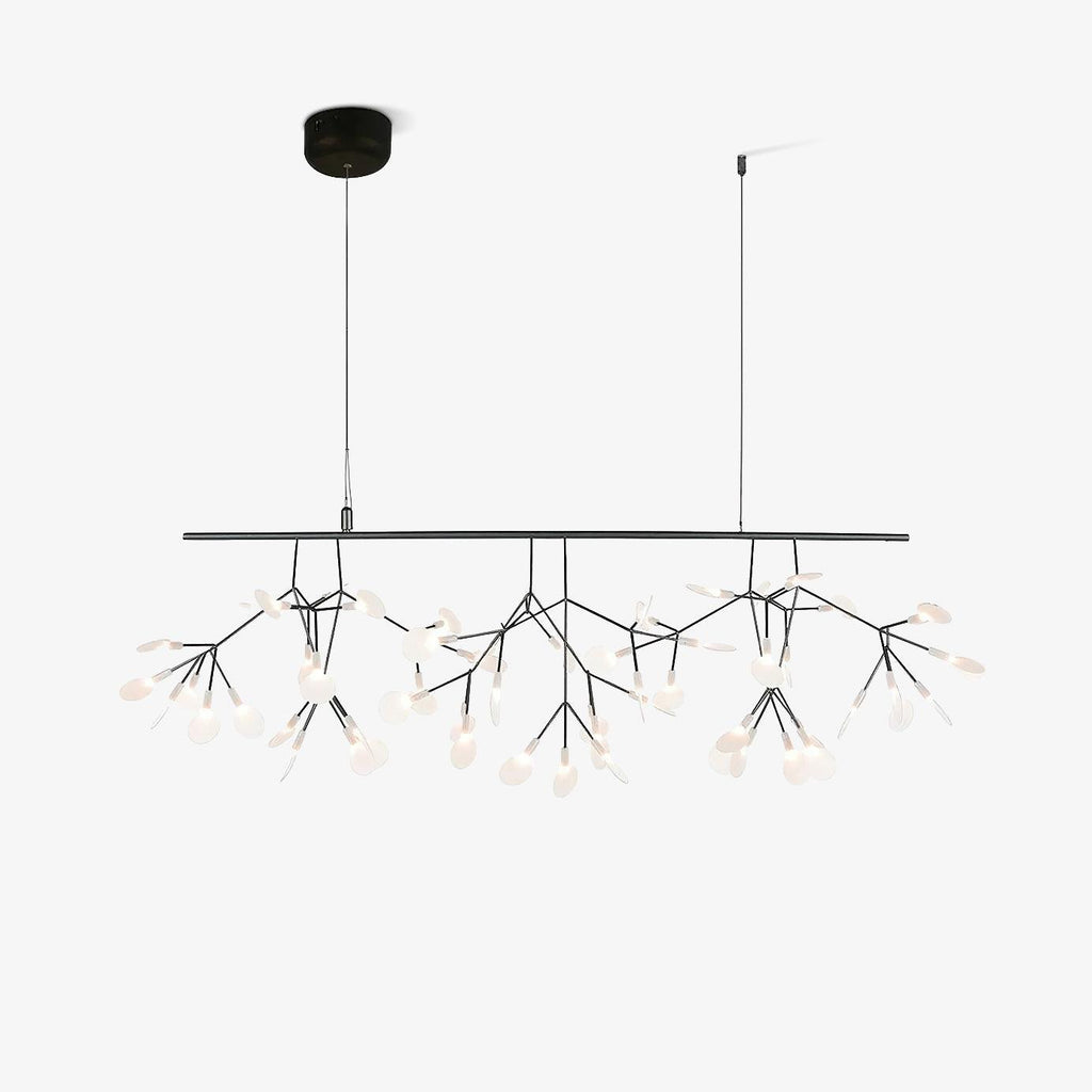 Lustra lang lineær LED-pendellampe - kunstnerisk grendesign, moderne belysning