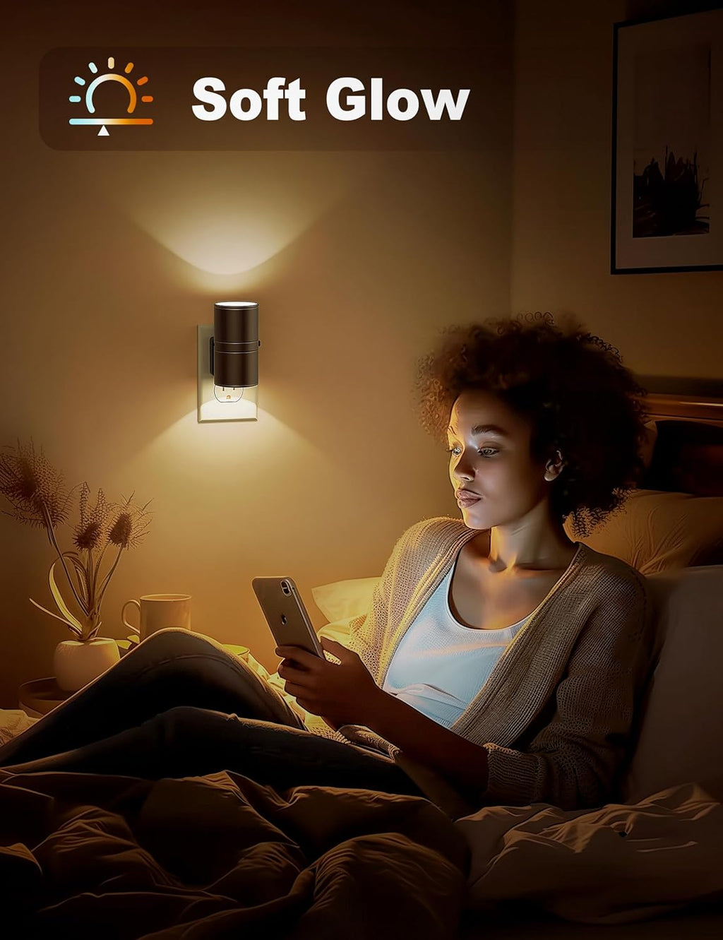 NightNova – Luz nocturna LED regulable con sensor crepuscular automático para una funcionalidad elegante