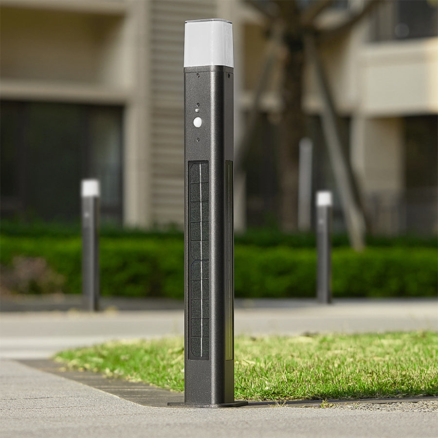 Seaan Solar Torchiere Floor Lamp — Motion Sensor, Adjustable Color Temperature