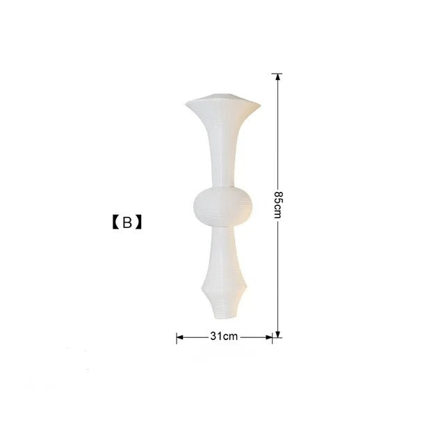 Nova Skulpturale Hängelampen mit japanischer minimalistischer Geometrie