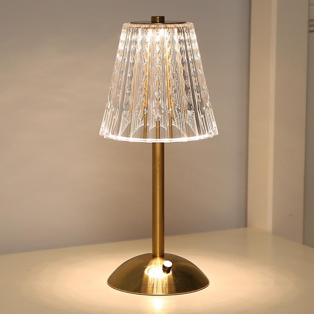 Liora | Vintage-Style Gold Crystal Table Lamp | Orntli