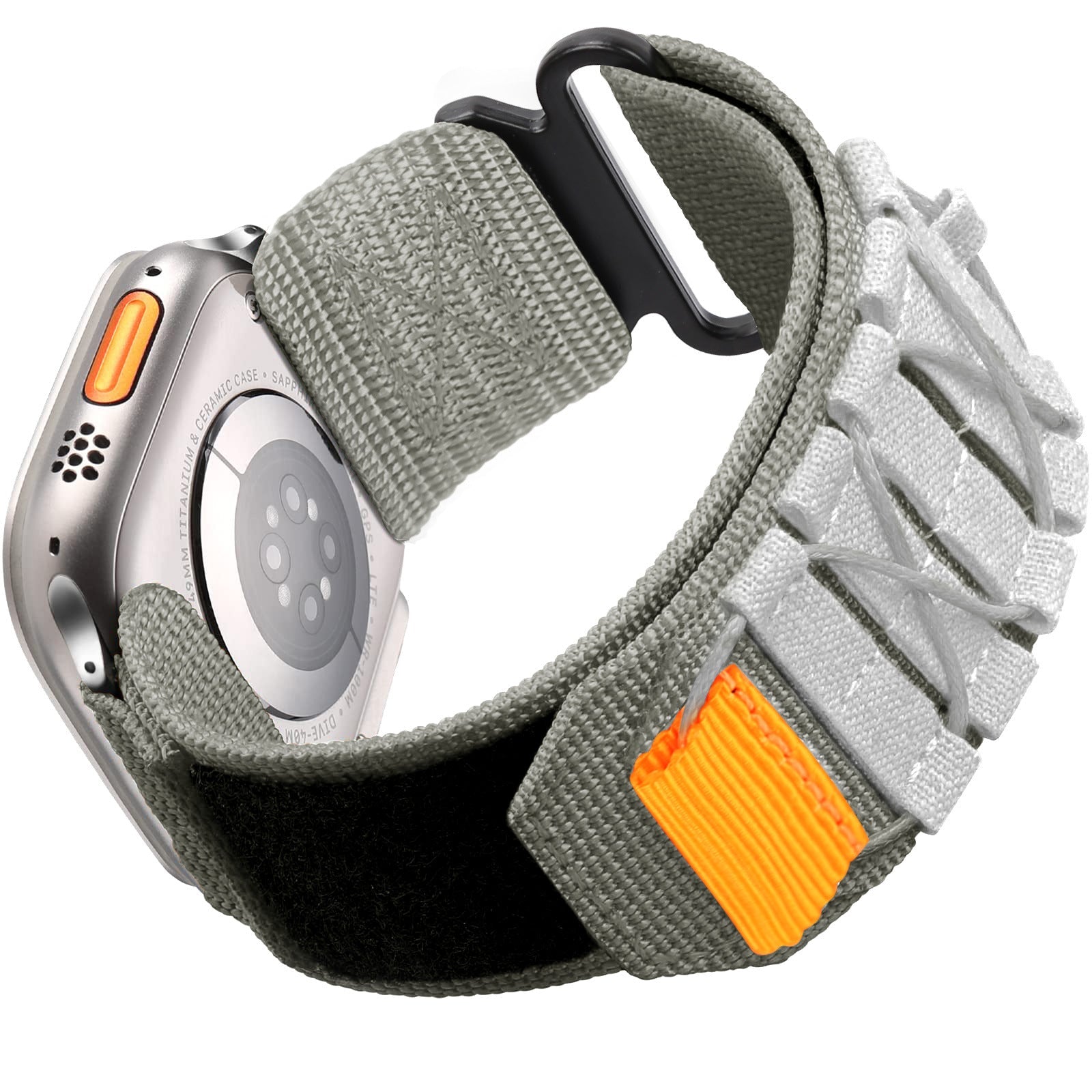 Apple Watch için Naylon Kanvas Döngü Cırt Cırtlı Kayış