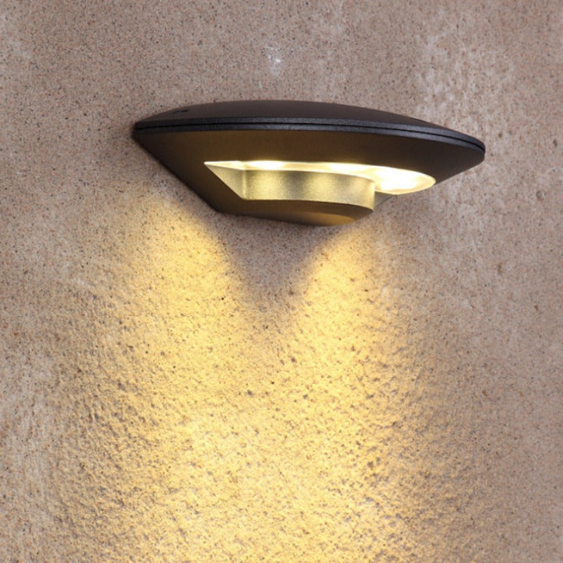 Ray 飞碟壁灯 - 黑色金属 LED 灯具