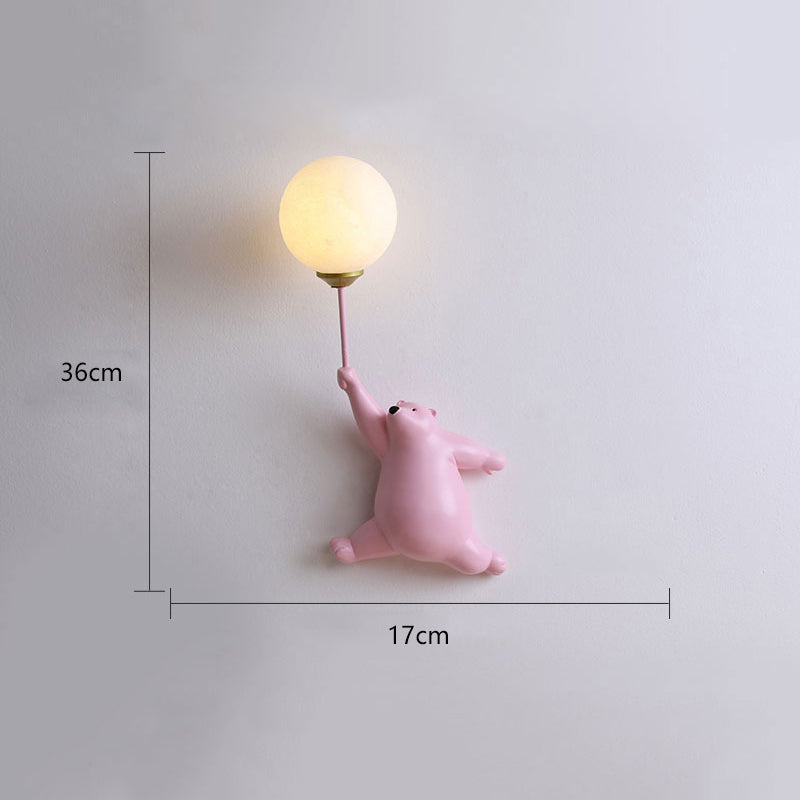 Ayı şeklinde balon duvar okuma lambası