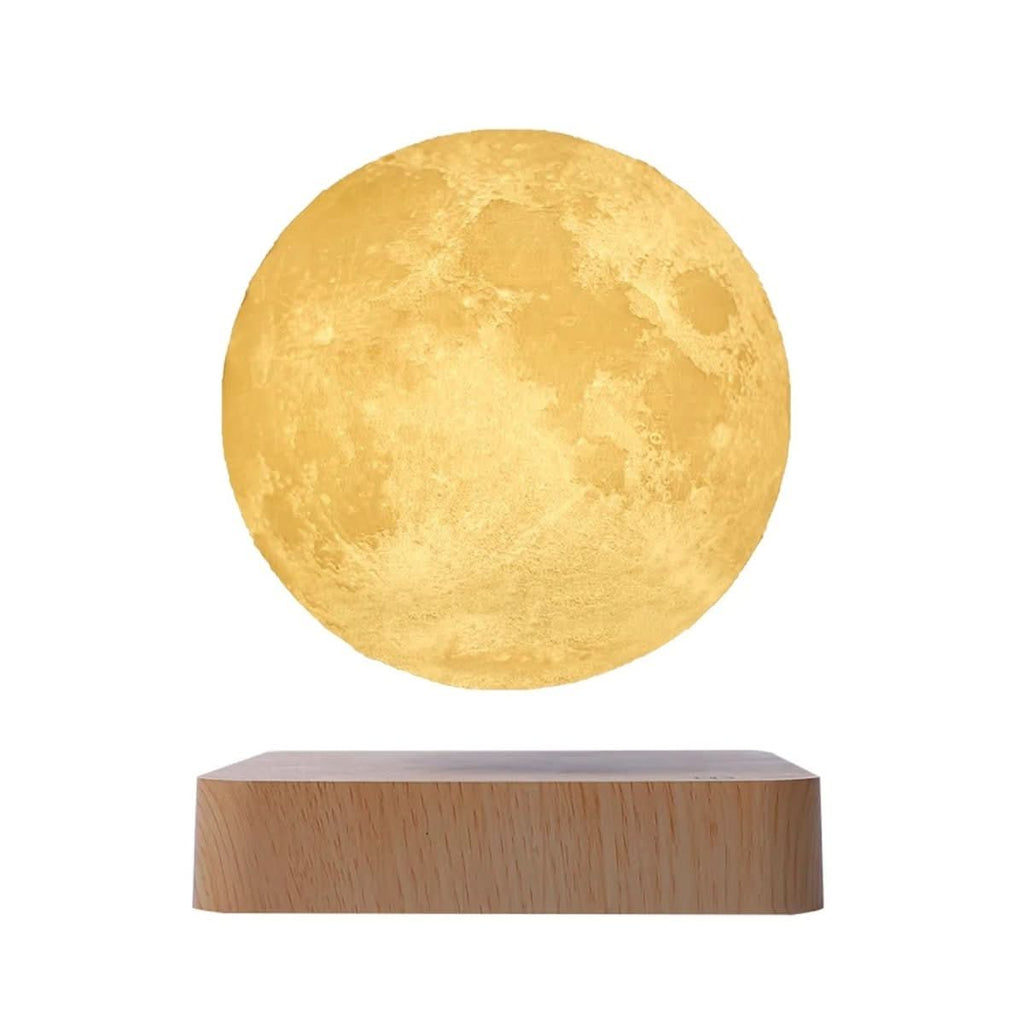 LunaNova svävande månlampa med tre ljusfärger och magnetisk upphängning