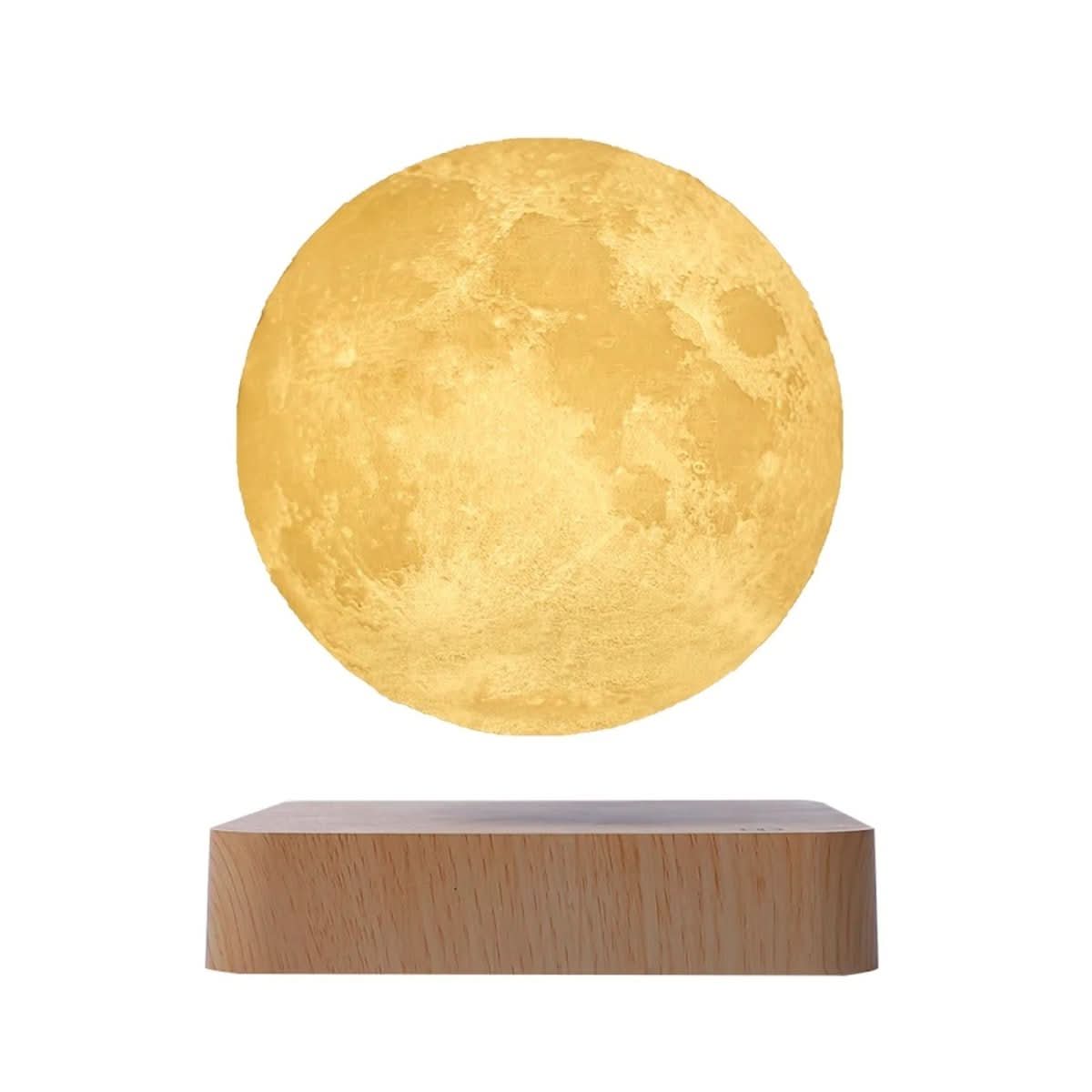 LunaNova svävande månlampa med tre ljusfärger och magnetisk upphängning