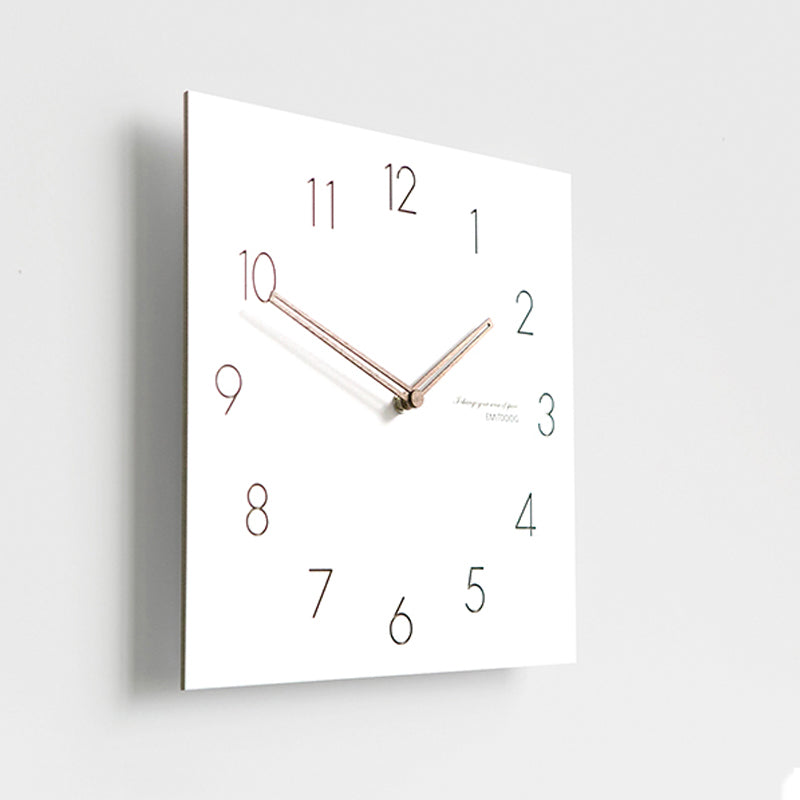 Reloj de Pared Cuadrángulo Blanco Serie