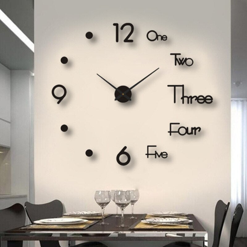 KreativDesign DIY Wall Clock - Unique Artistic Home Decor with Customizable Sizes and Colors