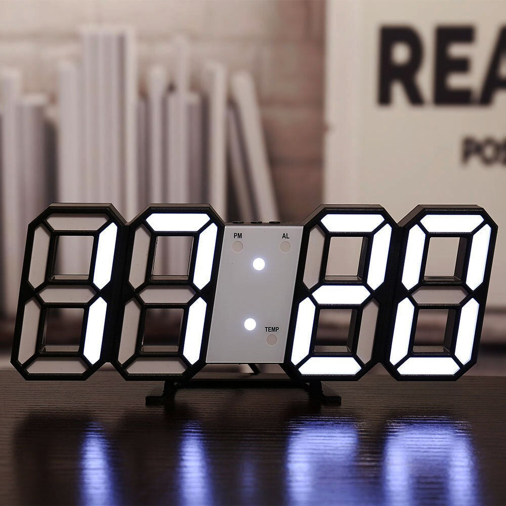 BrightGlow - Reloj de Pared Digital LED