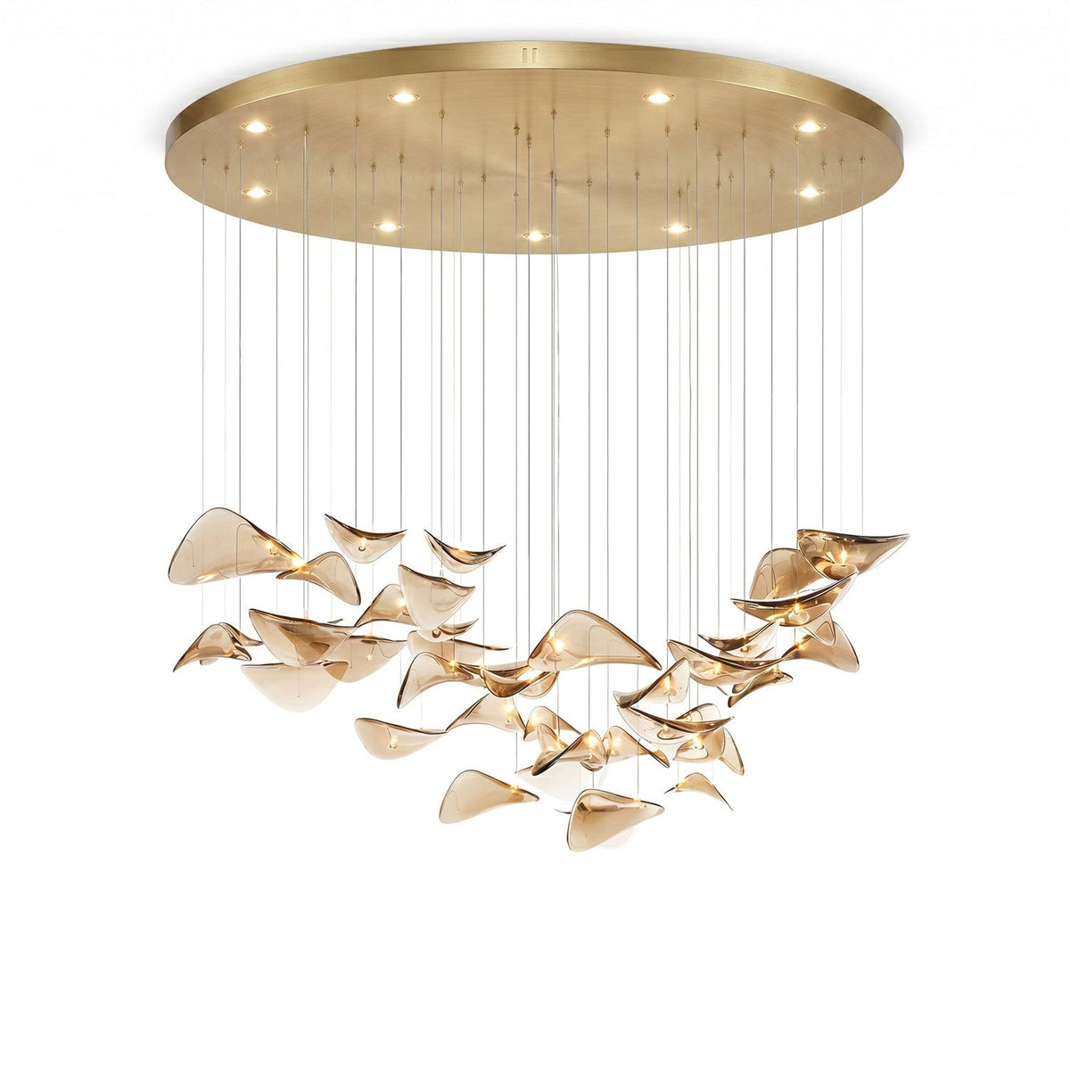 Wave Floating Leaf Chandelier - Vakkerlight