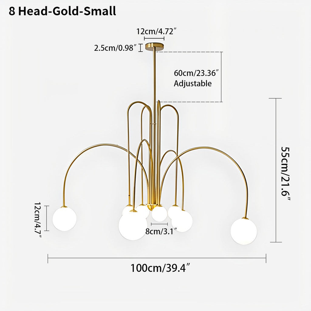 Avi Doppelglas-Kronleuchter - Orntli
