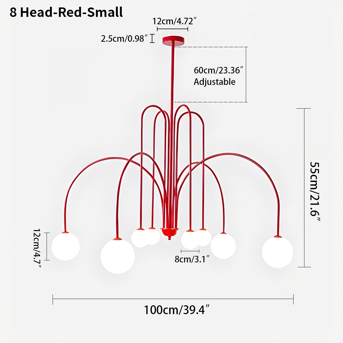 Avi Doppelglas-Kronleuchter - Orntli