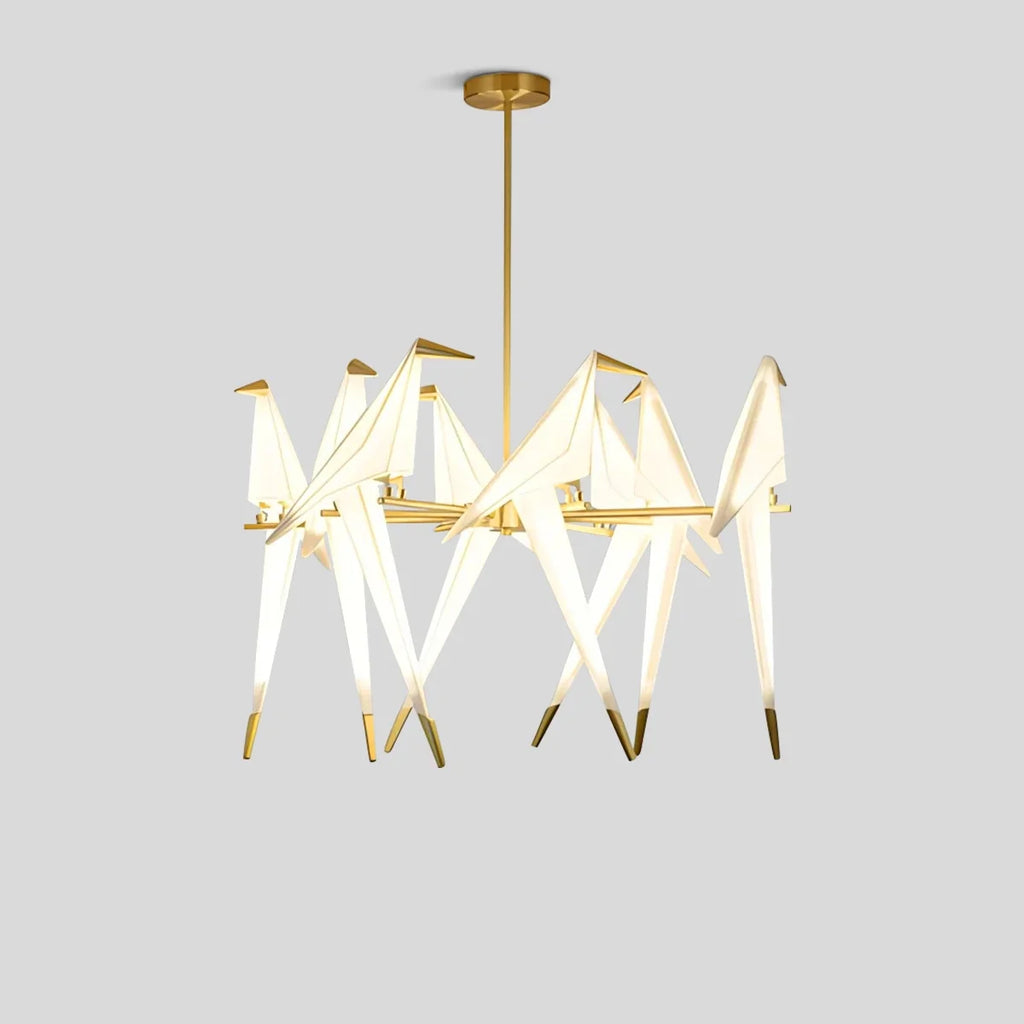 Papierkranich-Vogel-Kronleuchter für Esszimmer - Orntli