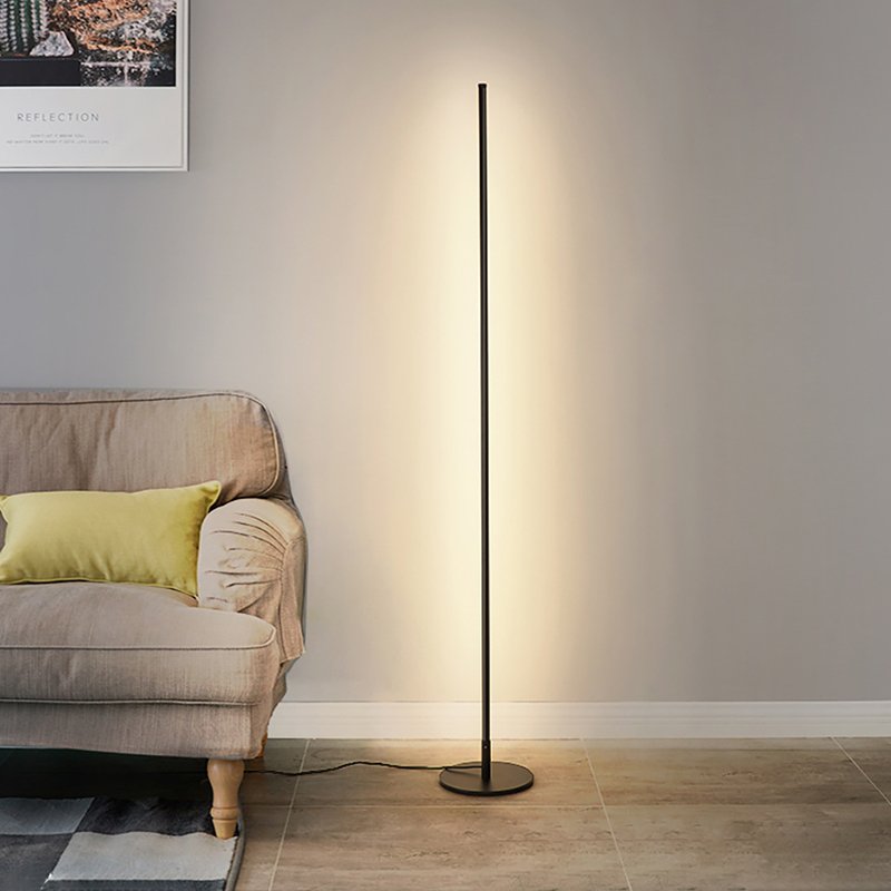 LumaArc LED Floor Lamp With Remote Dimmer Warm Cool Lighting