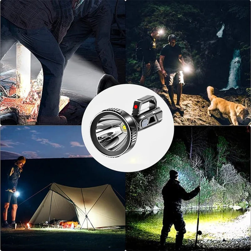 LumenPro Torcia Portatile Ricaricabile a Faretto