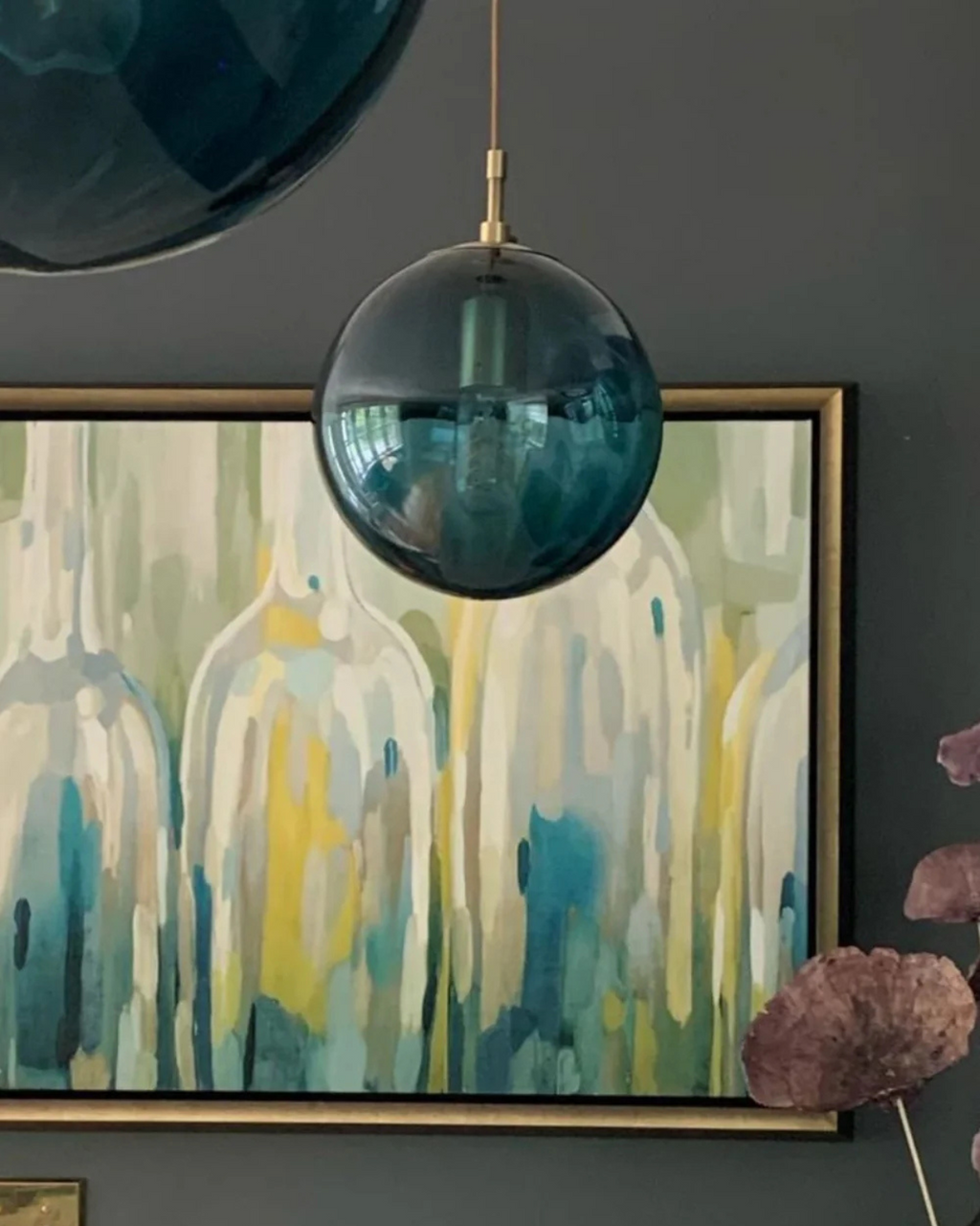 ثريا سقف زجاجية لون كهرماني من لومينارا | أورنتلي