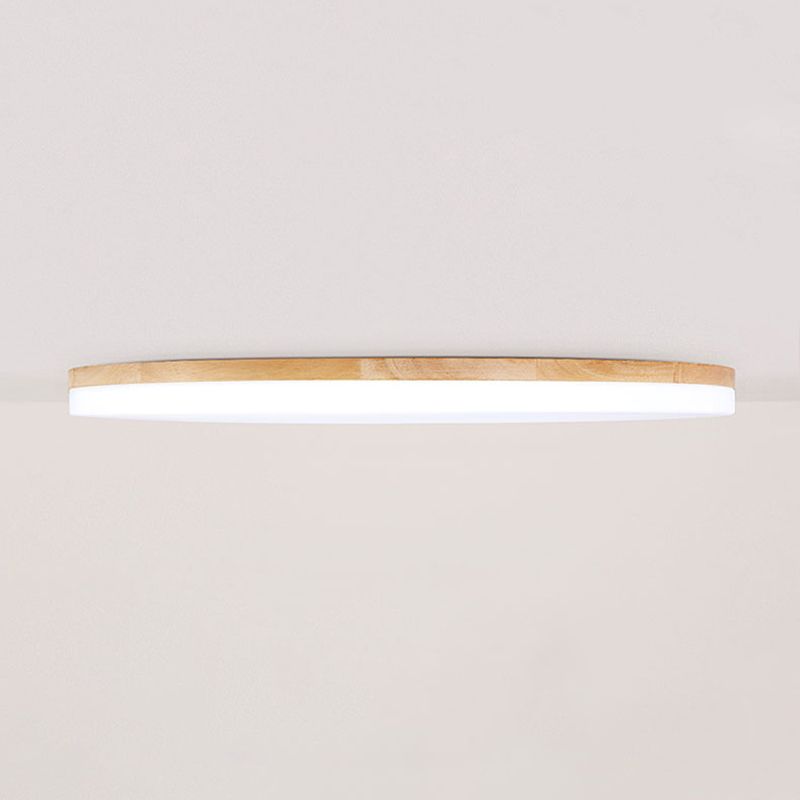 Holz-Deckenleuchte Eilo — Runde LED-Leuchte