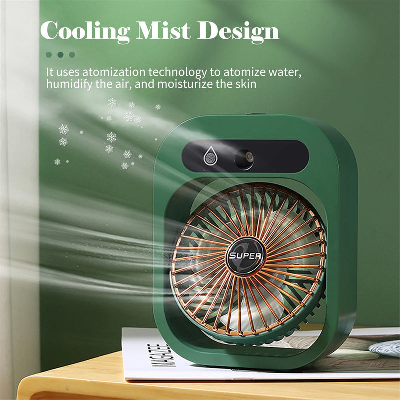 AquaFlow™ - um ventilador portátil de ar condicionado com névoa