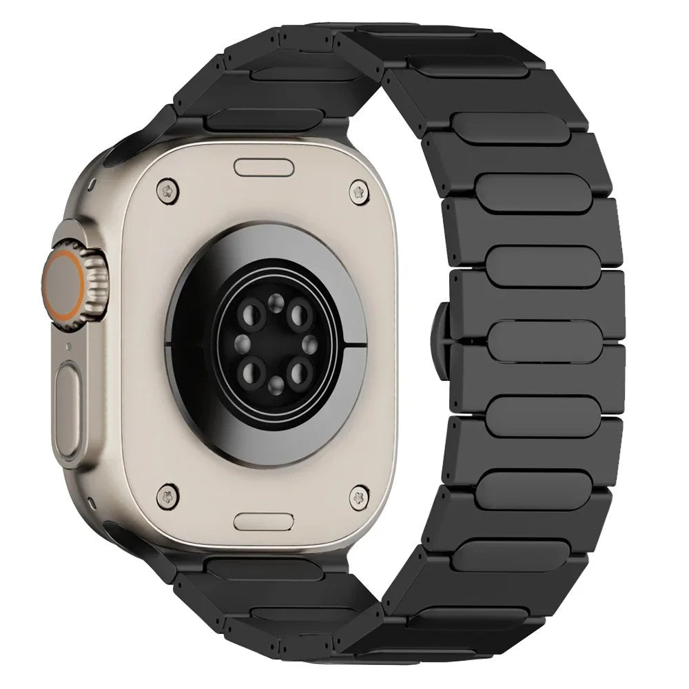 Titanirannekoru + perhoslukko Apple Watch Ultra 1/2:lle
