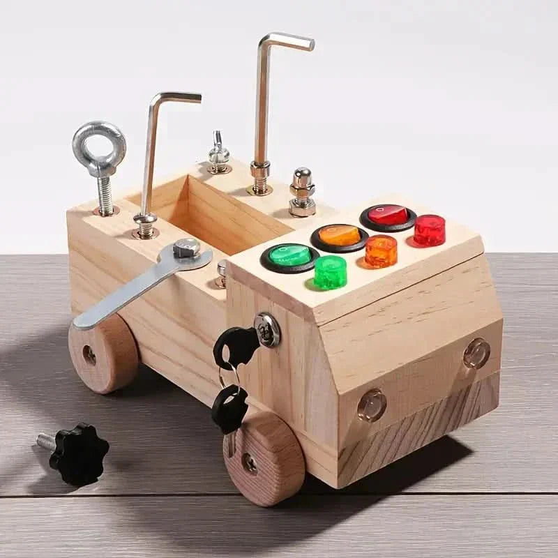 Interactive Busy Board for Fine Motor Skills and Early Learning