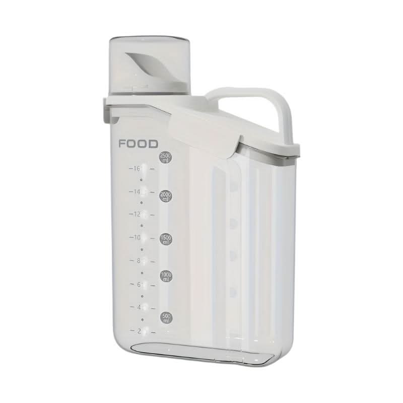 Almacenamiento sellado KibbleGuard para alimento seco de perros y gatos, con taza medidora