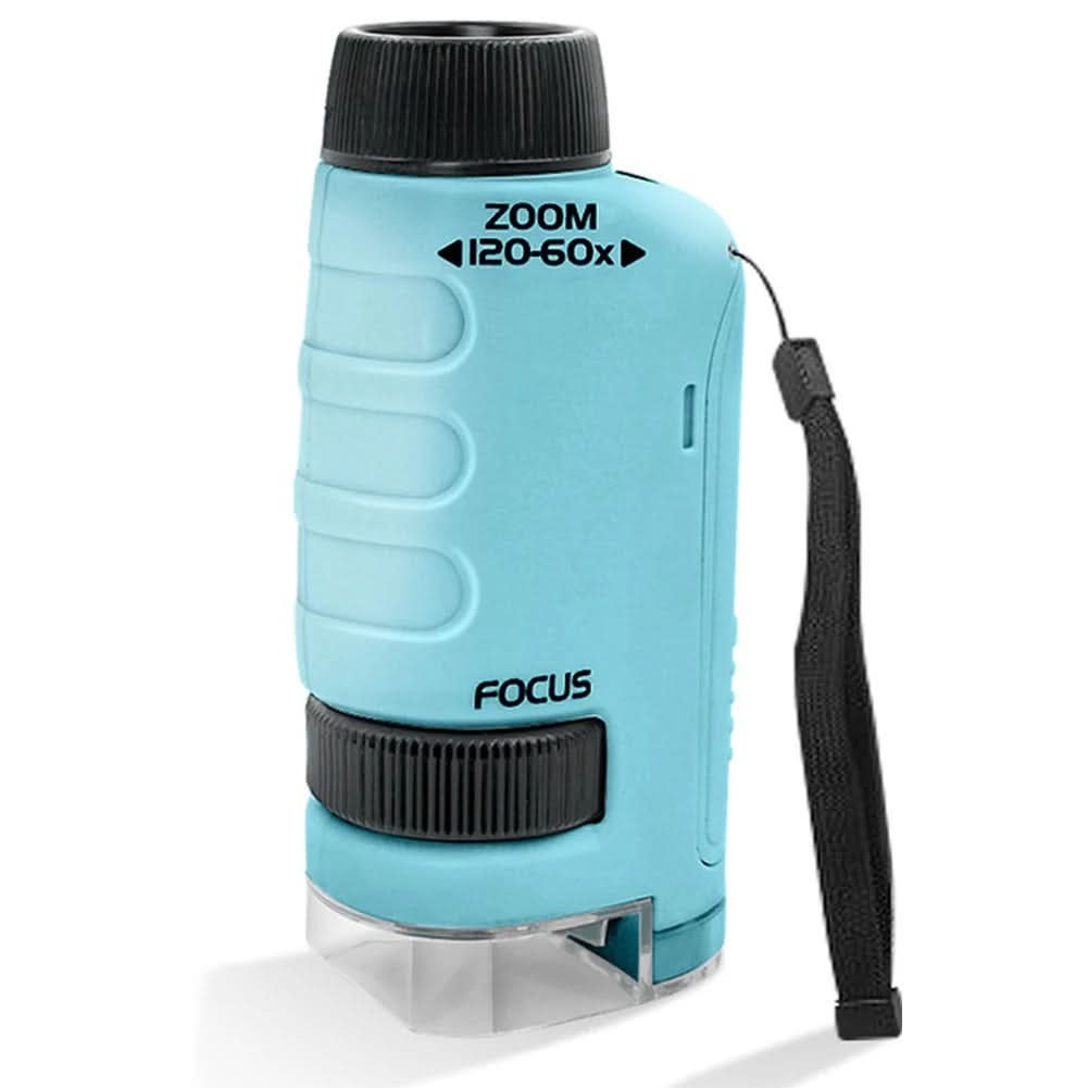 مجهر محمول للأطفال من QuestScope بتكبير 60x-120x للاستكشاف