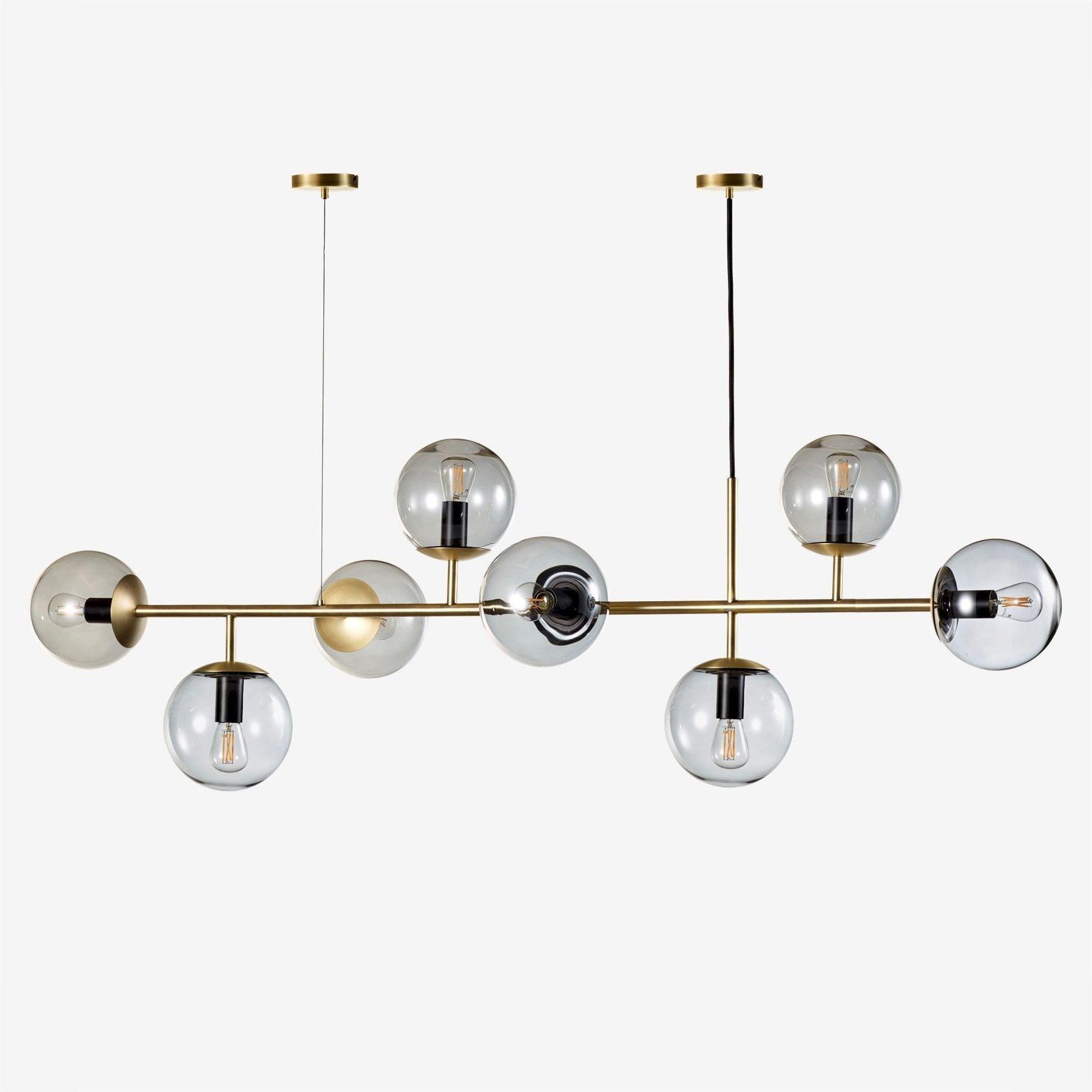 Minimalistische modulaire bolvormige kroonluchter