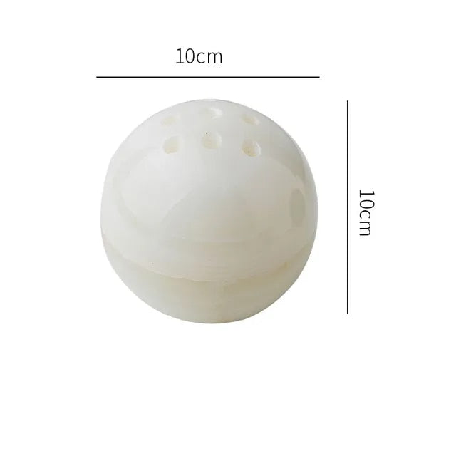 מפיץ קטורת מאבן מערת שיש טבעית - 7 צבעים