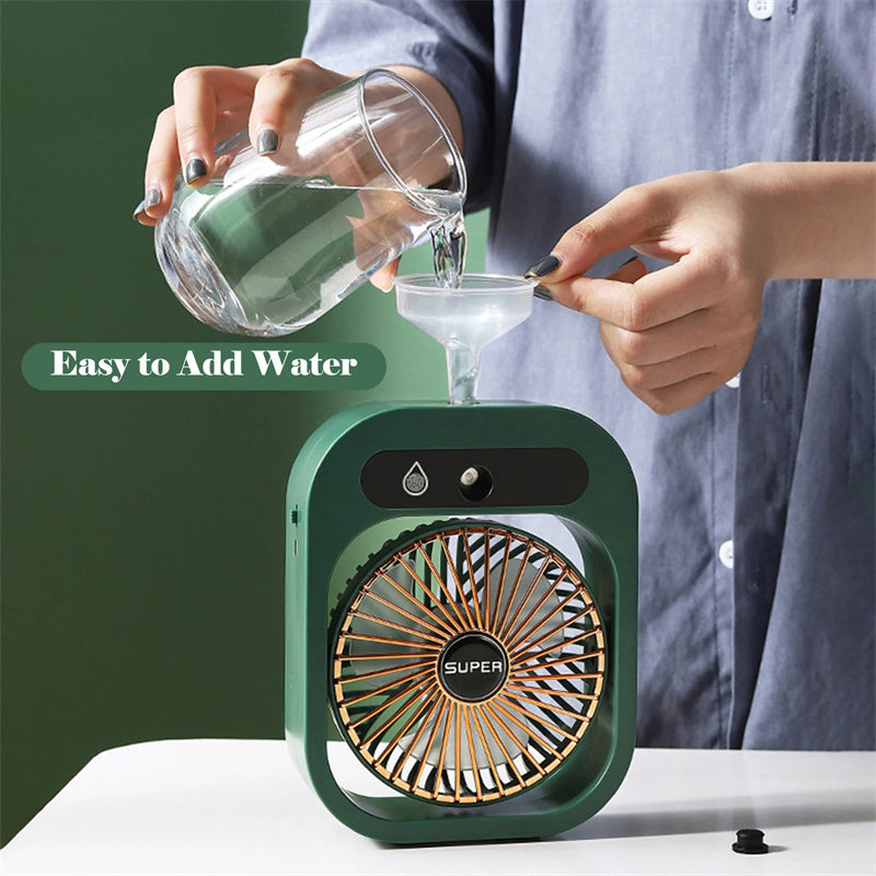 AquaFlow™ - um ventilador portátil de ar condicionado com névoa