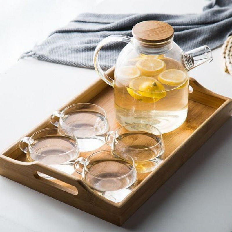 Severská sada skleněné konvice na čaj