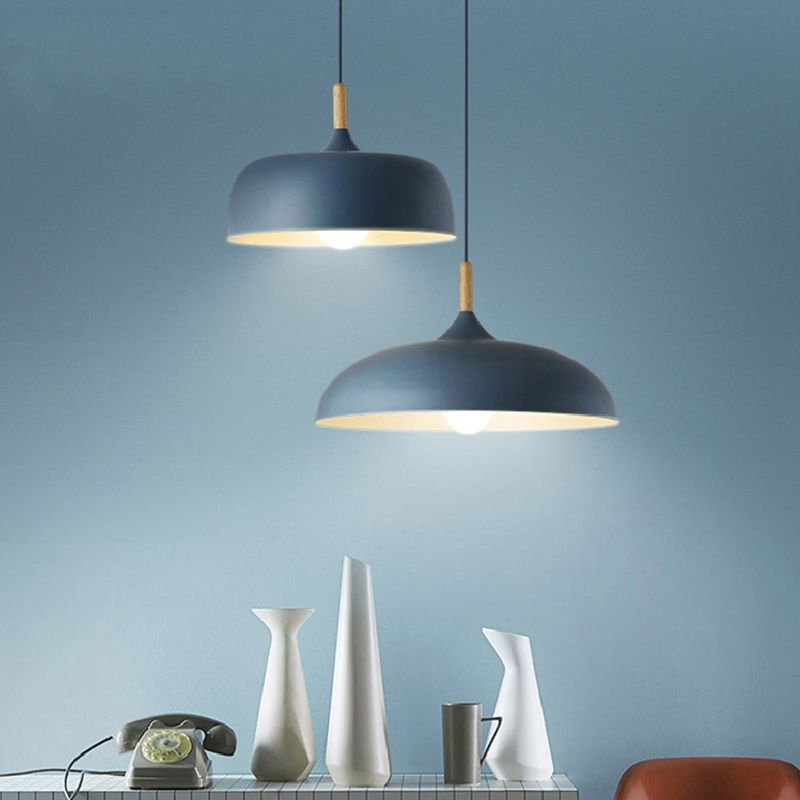 Aria Modern Dome Pendant Light — Macaron Design, Hardwire, IP20, 5㎡–20㎡