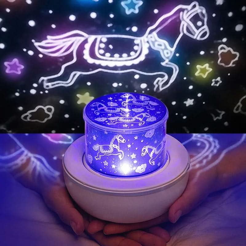 Proiettore sferico di stelle NebulaGlow per bambini, con proiezione rilassante del cielo notturno