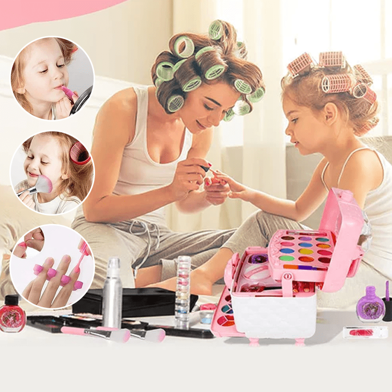 LumaPlay – omyvatelná dětská sada líčení s taštičkou pro bezpečné kreativní hraní