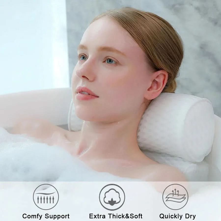 כרית אמבטיה ארגונומית CalmNest לנוחות מרגיעה לך ולחיית המחמד שלך, לרגע ספא