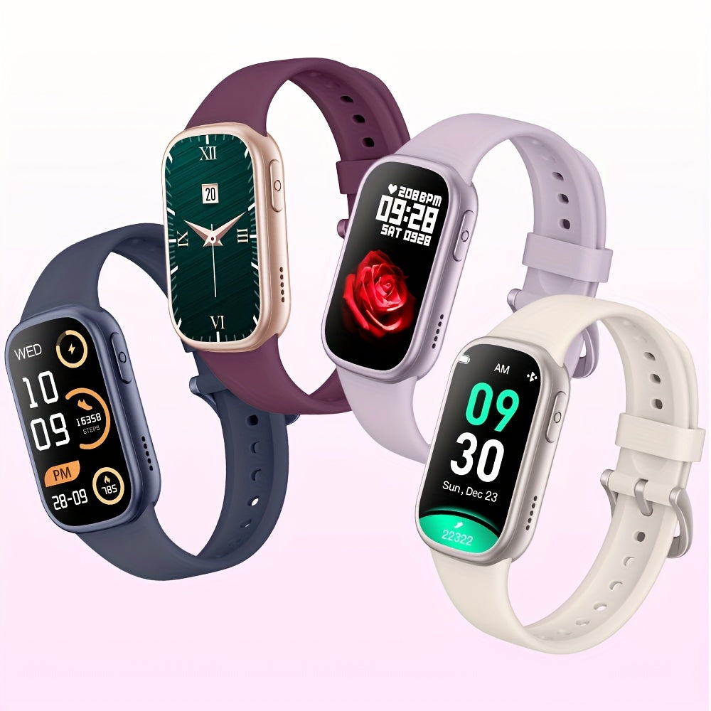 Ceas inteligent - Rezistent la apă IP68 - Baterie de 7 zile - Android și iOS - Alb, Albastru, Burgund și Mov