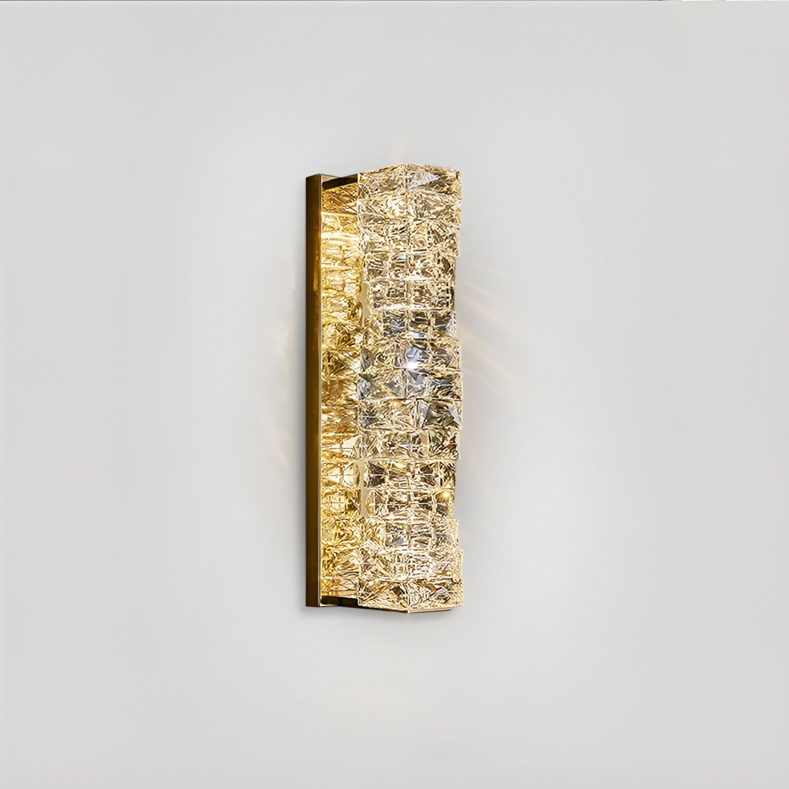 ルメニア 壁掛け灯 ステンレス鋼製 クリスタル装飾付き、三色の色温度