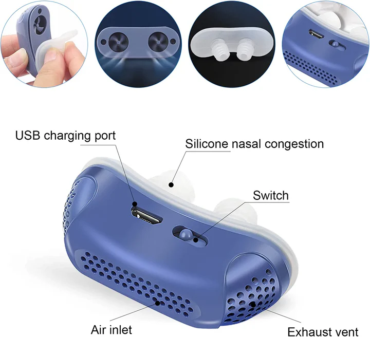 Aparat AeroLite Micro CPAP pentru Apnee de Somn, Călătorii și Antisforăit