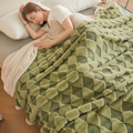 Coperta Comfort con Morbido Motivo a Diamante