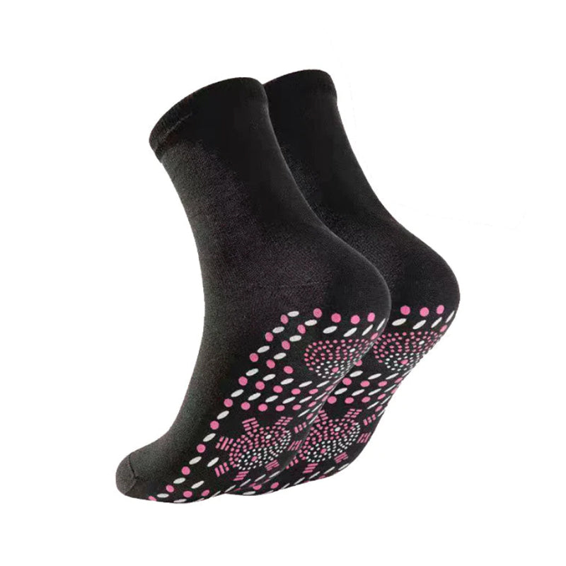 Calcetines deportivos auto-calentables con acupresión de turmalina AuroraFlex