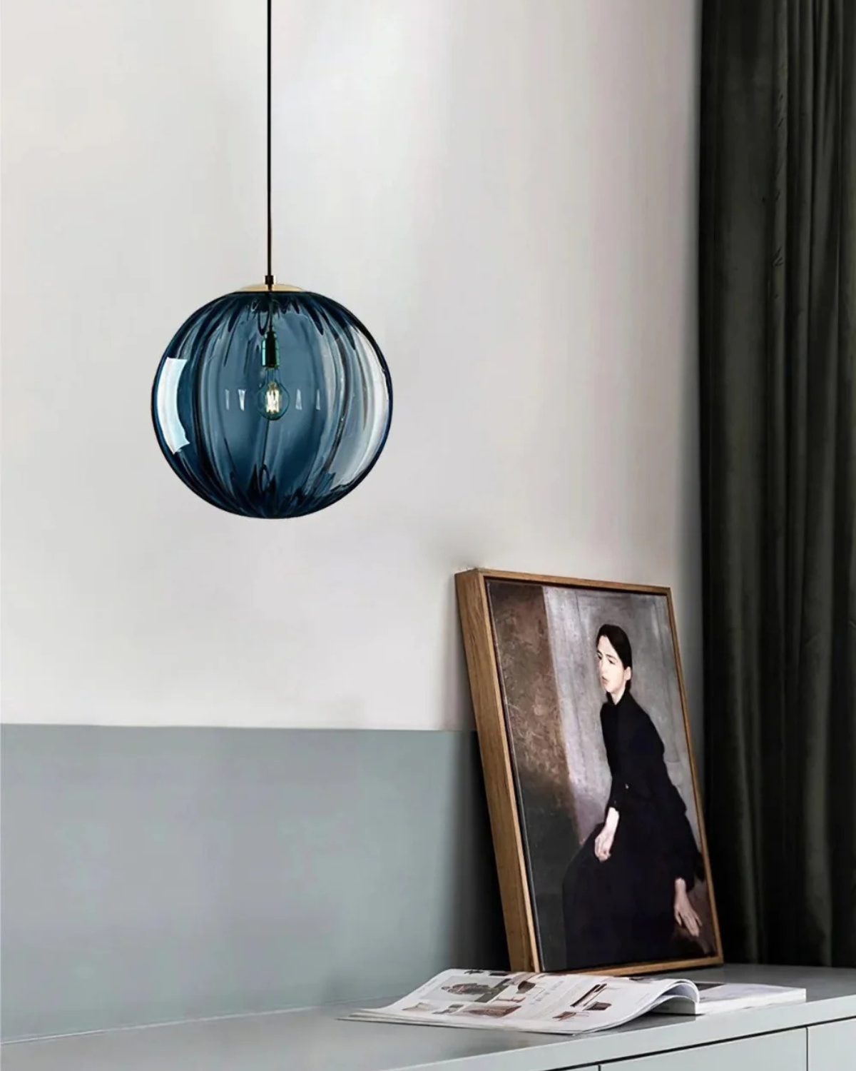 ثريا سقف زجاجية لون كهرماني من لومينارا | أورنتلي