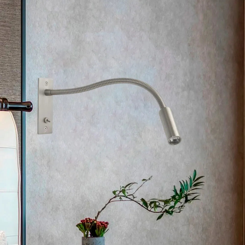 Vynex Ayarlanabilir Duvar Lambası — Minimalist Okuma Spotu, LED Ampul, Sıcak Işık
