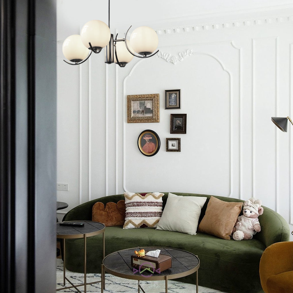 נורדוולה | נברשת סקנדינבית מזכוכית וברזל מצופה אלקטרוליטית | אורנטלי