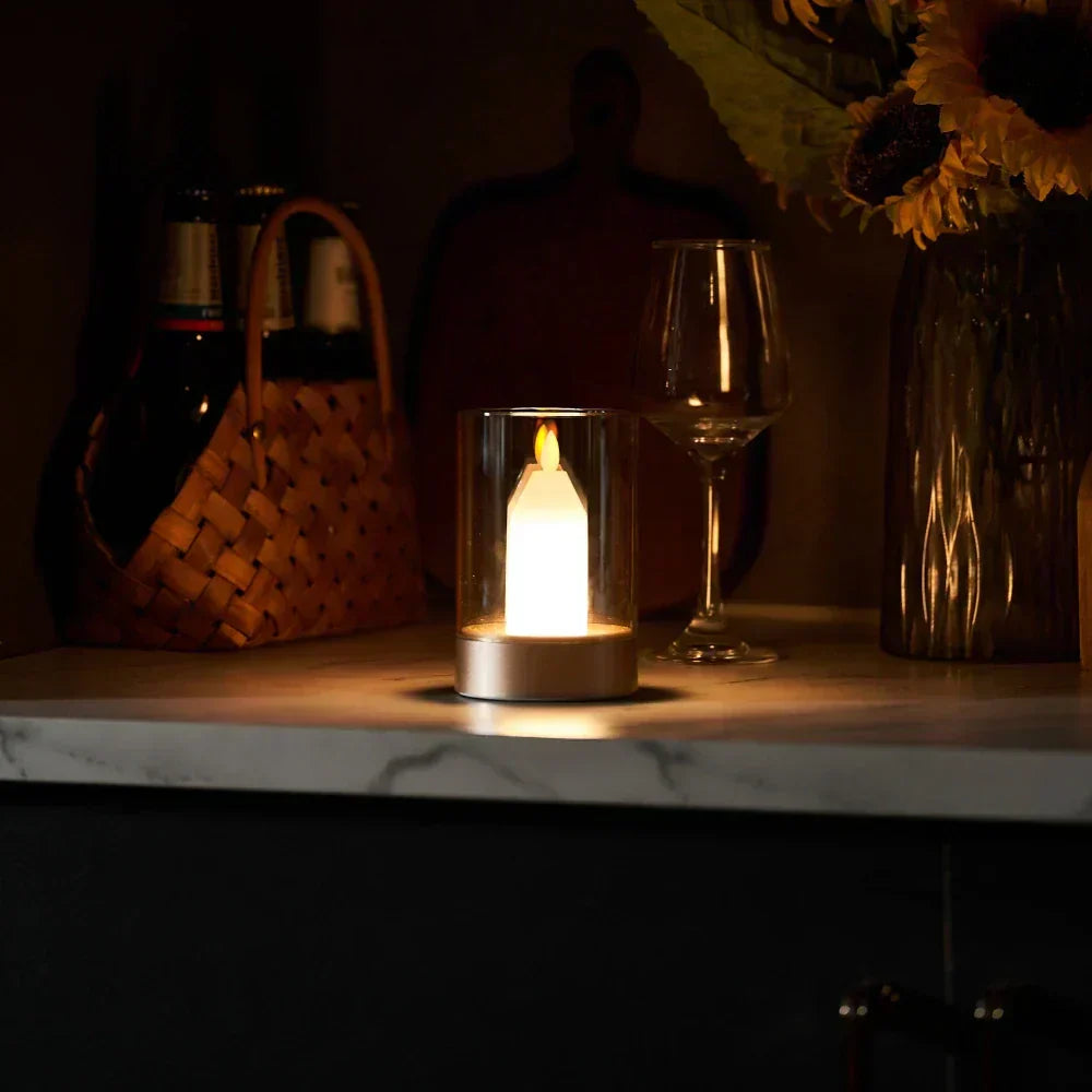 LumaGlow Rechargeable Flameless Ambient Light With Soothing Warm Flicker