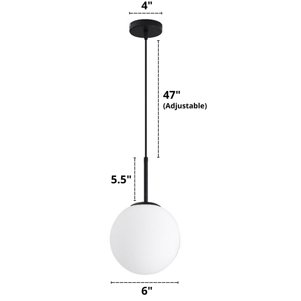 Suspensions en verre dépoli nordiques